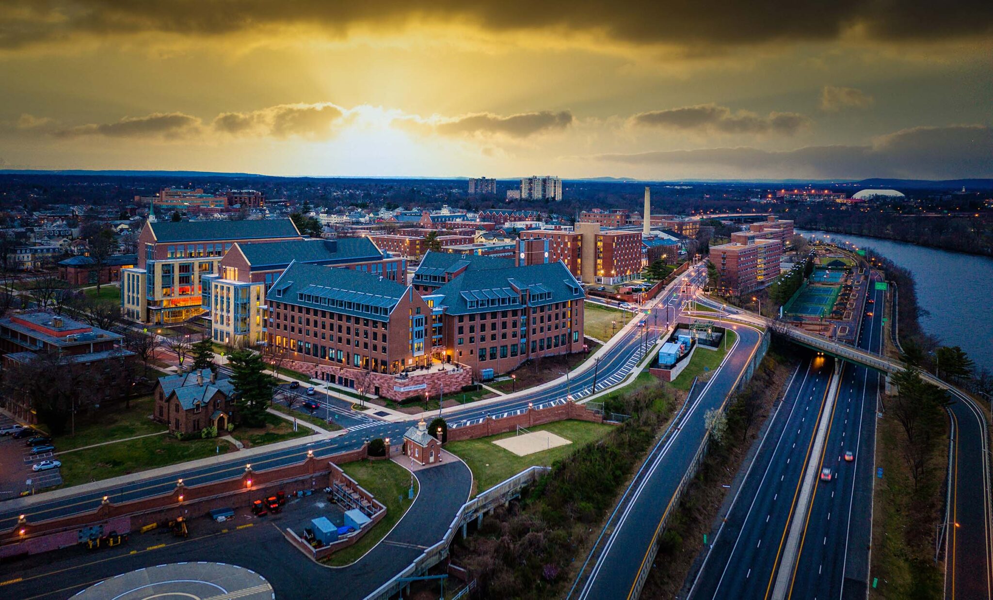 Aerial of Rutgers New Brunswick New Jersey Brailsford & Dunlavey