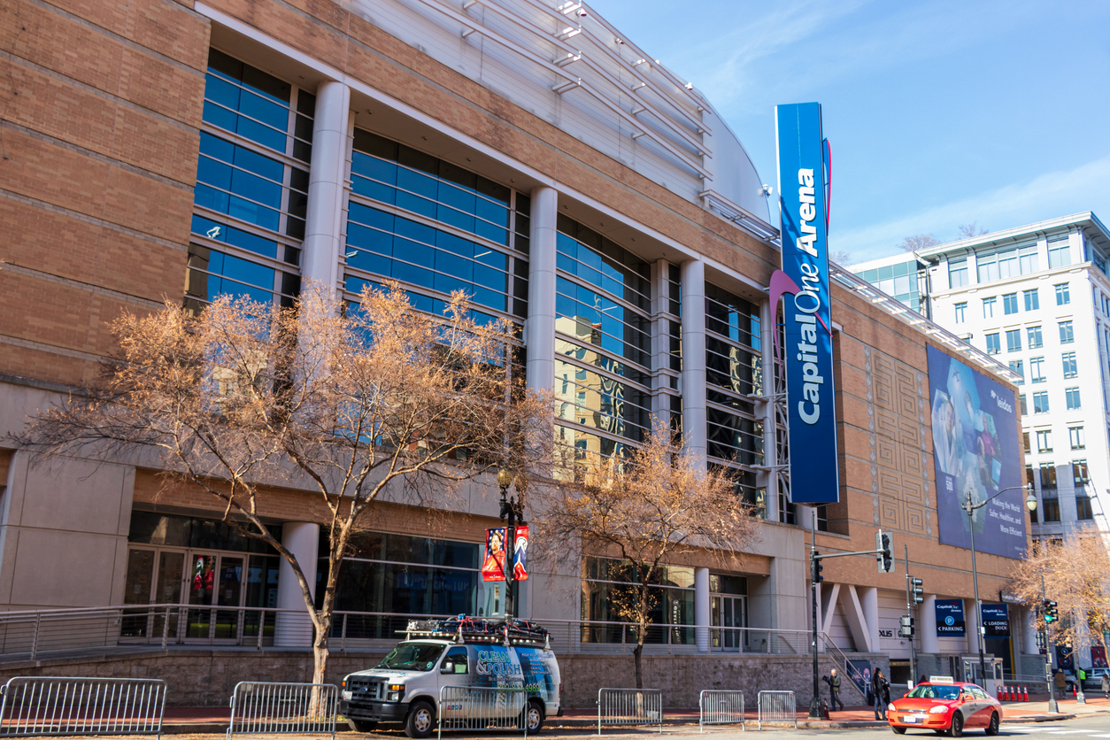 Capital One Arena Entrance in Washington D.C. - Brailsford & Dunlavey